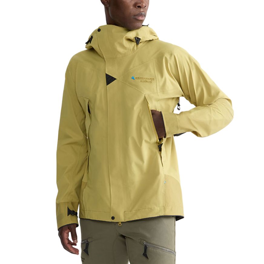 

Klattermusen Мужская ветровка Allgrön 2.0 для походов водонепроницаемая ветрозащитная с водоотталкивающим покрытием, Dark Straw