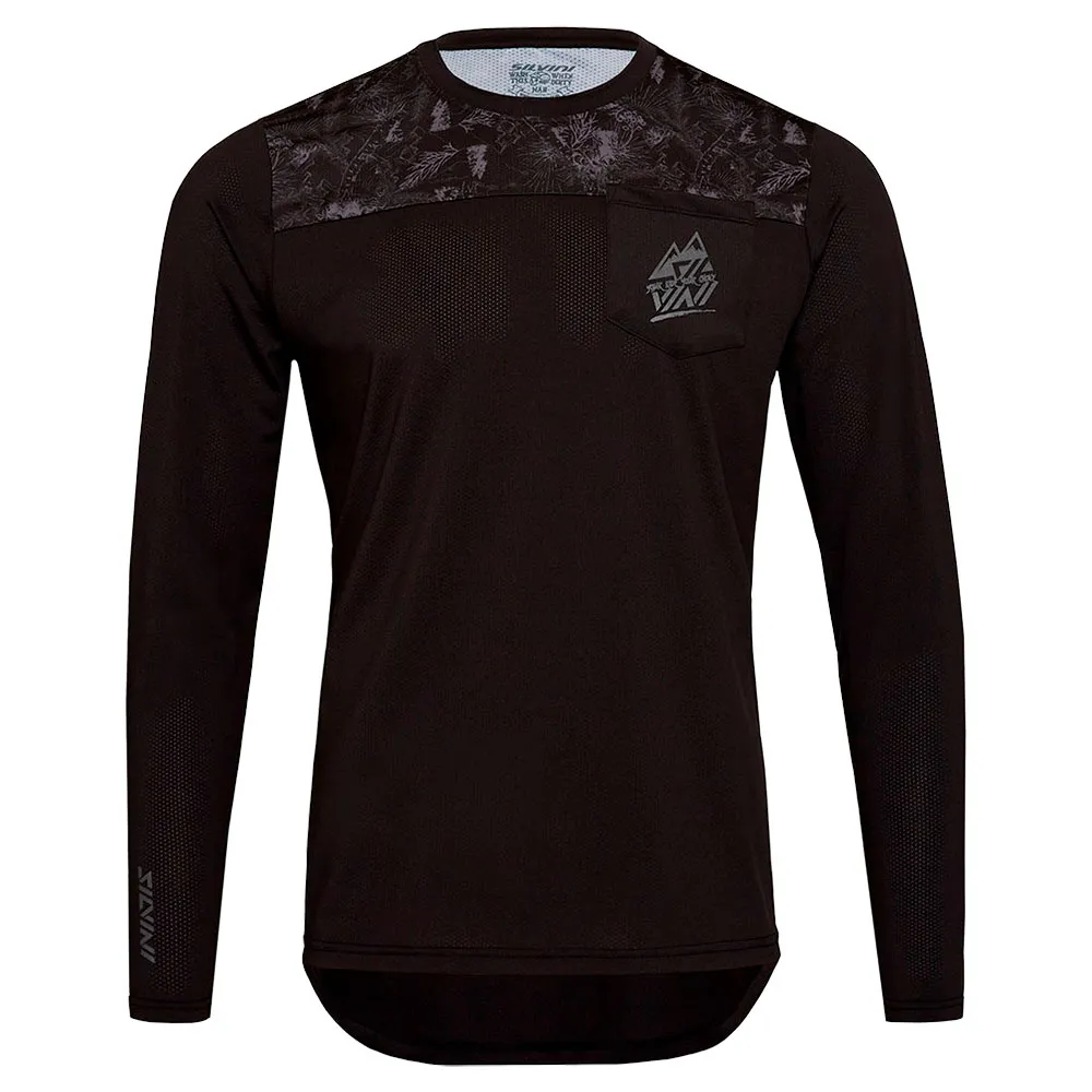 

Джерси эндуро с длинным рукавом Silvini MD1804 Ello, черный