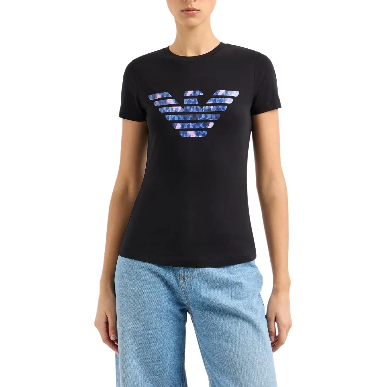 Футболка Regular Women's Black EMPORIO ARMANI — фото 4