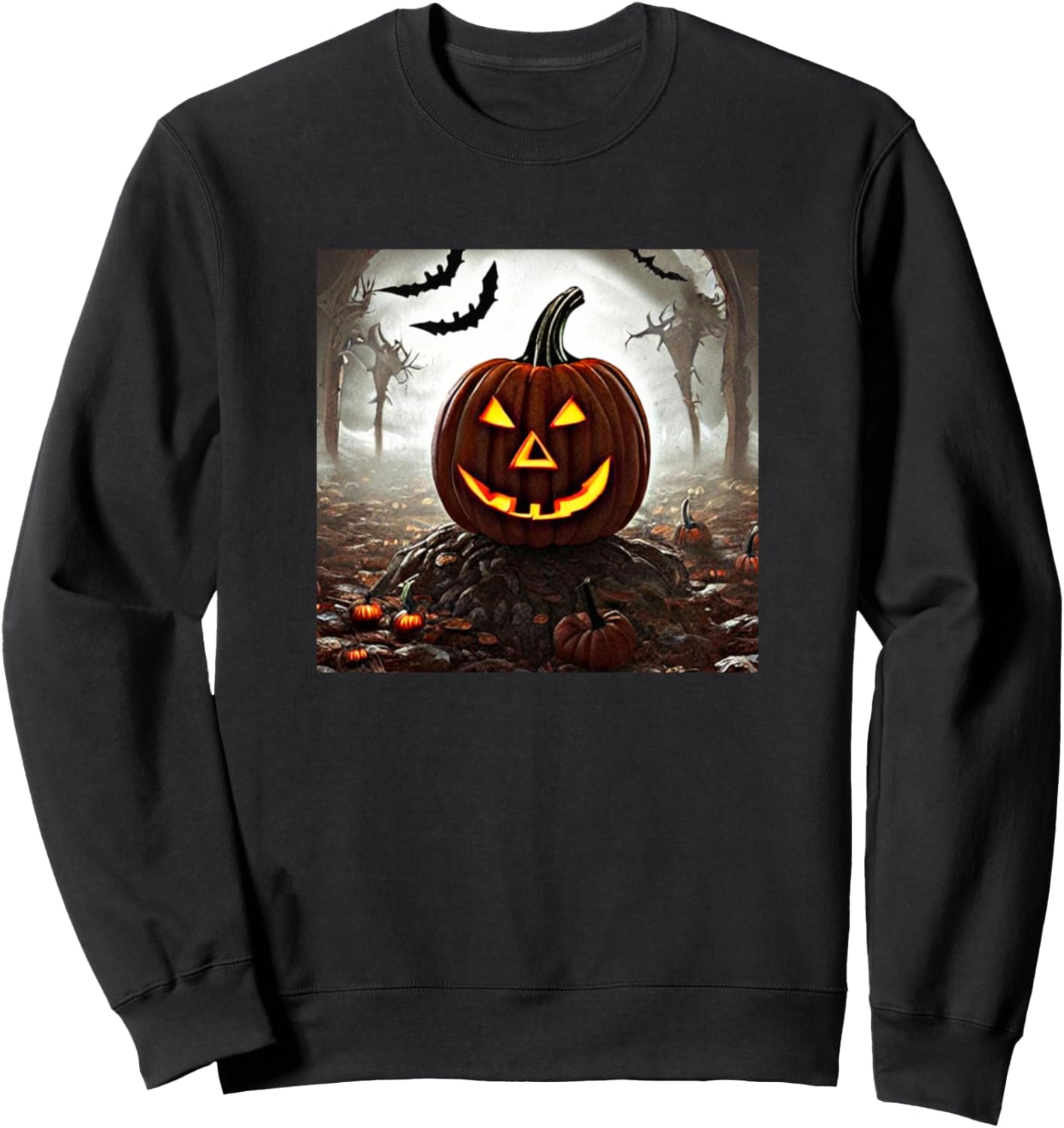 

Толстовка с изображением злой тыквы на Хэллоуин Pumpkin Line Art Men Women - Boy Girl Kids Gift, черный
