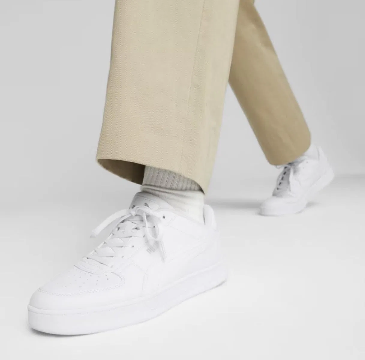 Детские кроссовки для мальчиков с шнуровкой Caven Jr PUMA PUMA White PUMA Silver PUMA Black V2 — фото 2