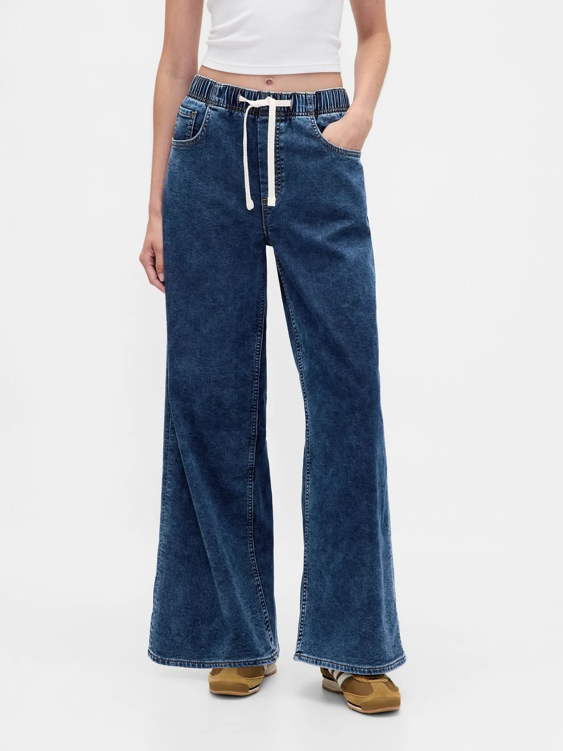 Джинсы свободного кроя, темно-синие Gap, Dark Indigo