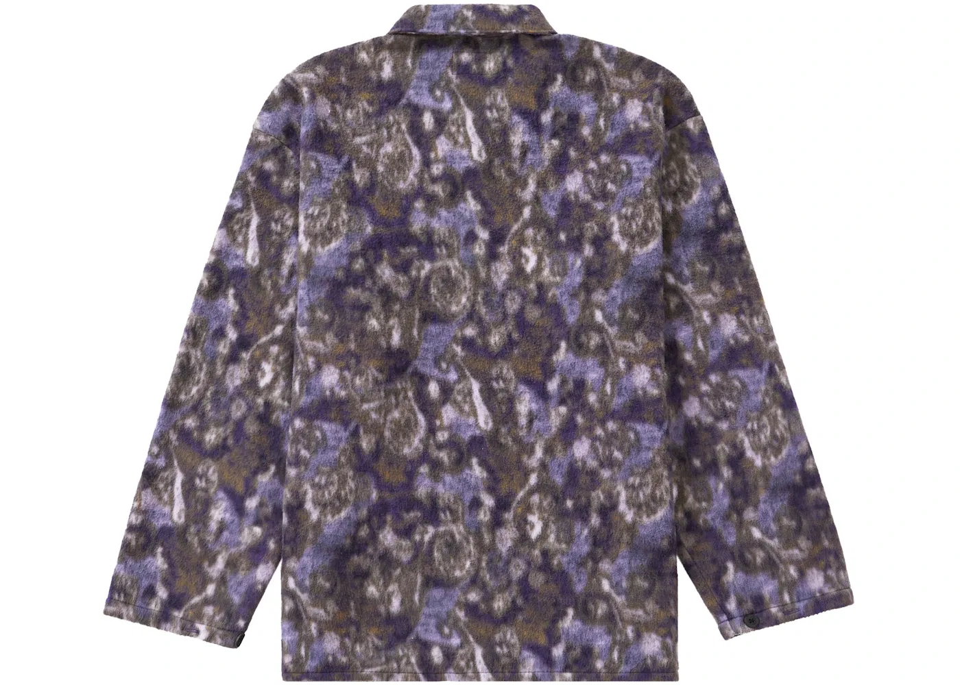 Мужская флисовая рубашка с принтом Paisley Supreme, Purple — фото 2