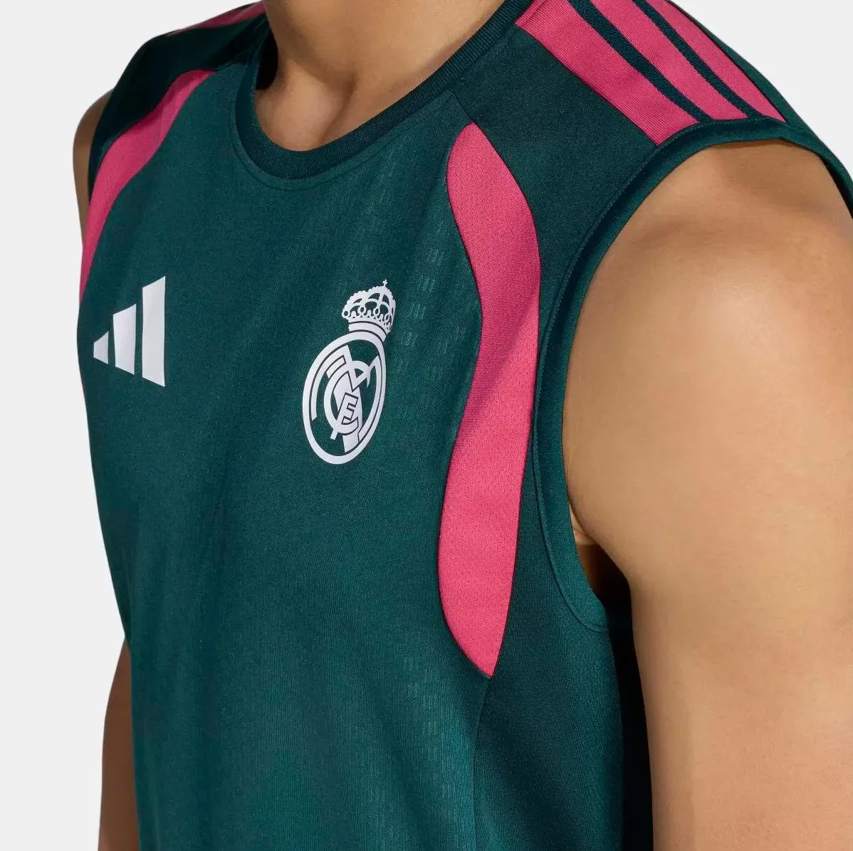 Мужская футболка без рукавов Real Madrid 2026/2027 adidas, Verde — фото 4