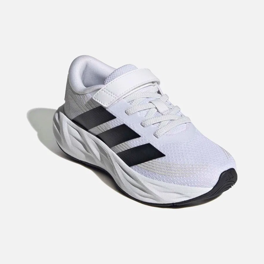 Детские спортивные кроссовки с закрытым носком adidas Galaxy 8 El C, Бело-черный — фото 4