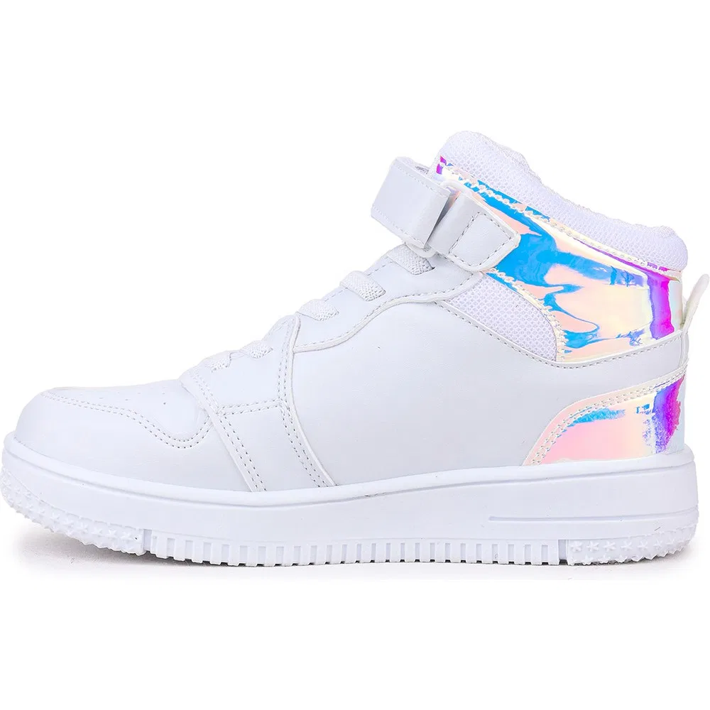 Детские спортивные кроссовки для девочек с липучками Hayka Hologram Kiko Kids — фото 4