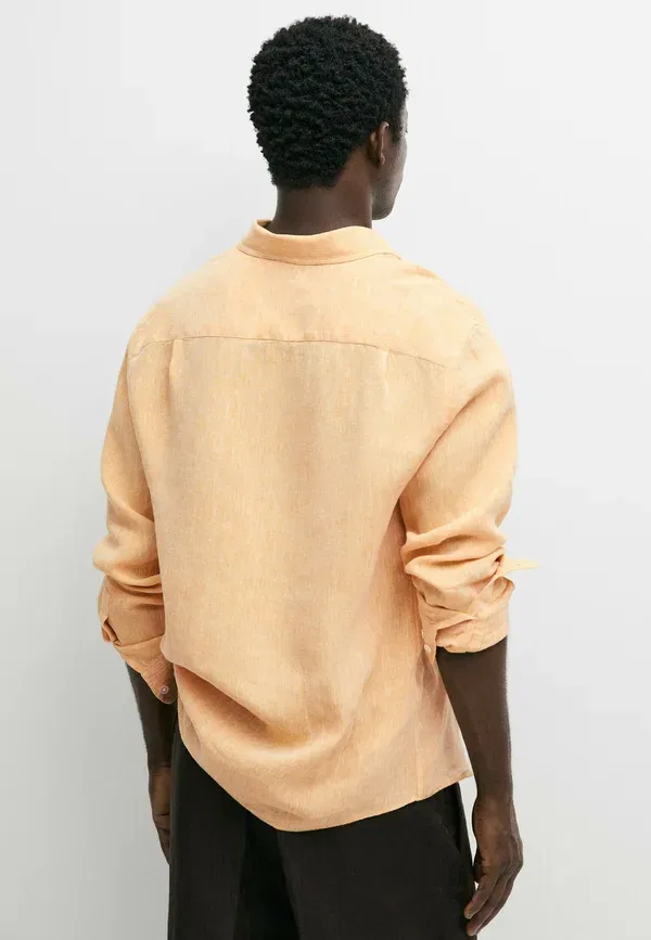 Рубашка мариновая Marl Massimo Dutti, Mottled Orange, оранжевый — фото 3