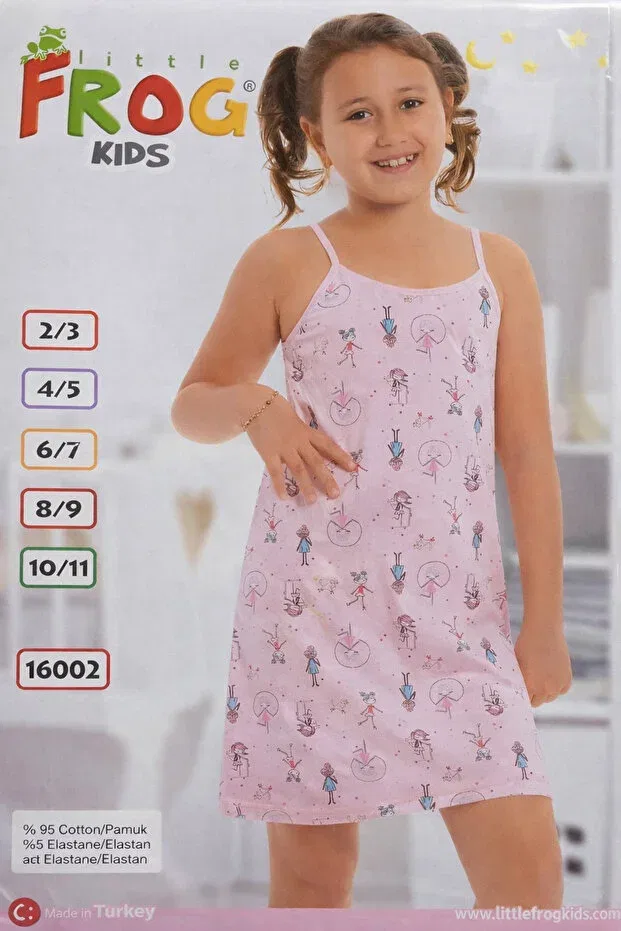 Детское платье для девочек хлопковое Daisy Bird Little Frog, Pink