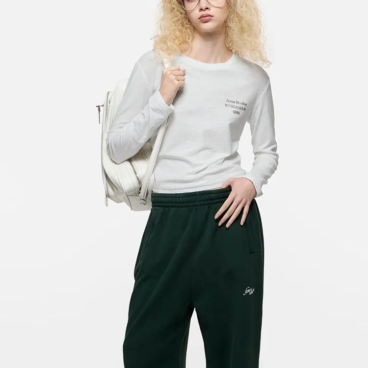 Футболка с круглым вырезом Acne Studios, Gray White — фото 4