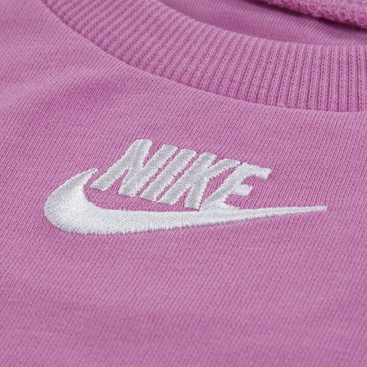 Детский костюм Nike French Terry, фиолетовый/белый — фото 3