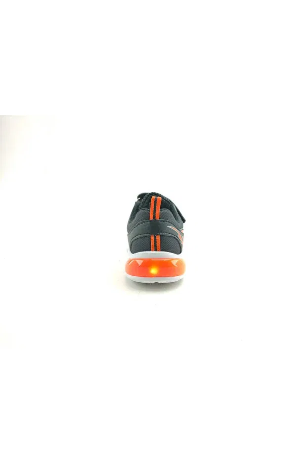 Детские кроссовки для мальчиков со светодиодами Cyrus 3022 Buckhead, Black / Orange — фото 4