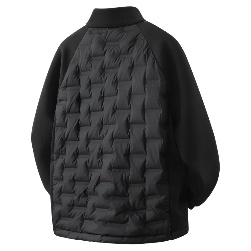 Детский пуховик с высоким воротником утепленный MINISO, Black — фото 3