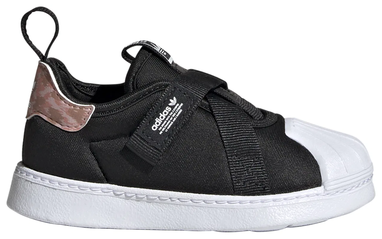 Кеды для мальчиков Superstar 360 Comfort Closure Adidas, черный/белый