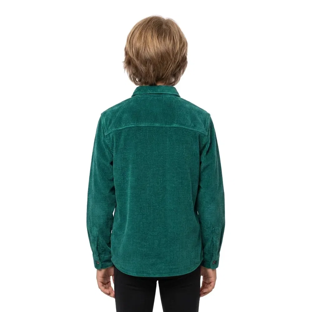 Детская рубашка из вельвета с длинным рукавом Quiksilver Venture Cord, Green — фото 4