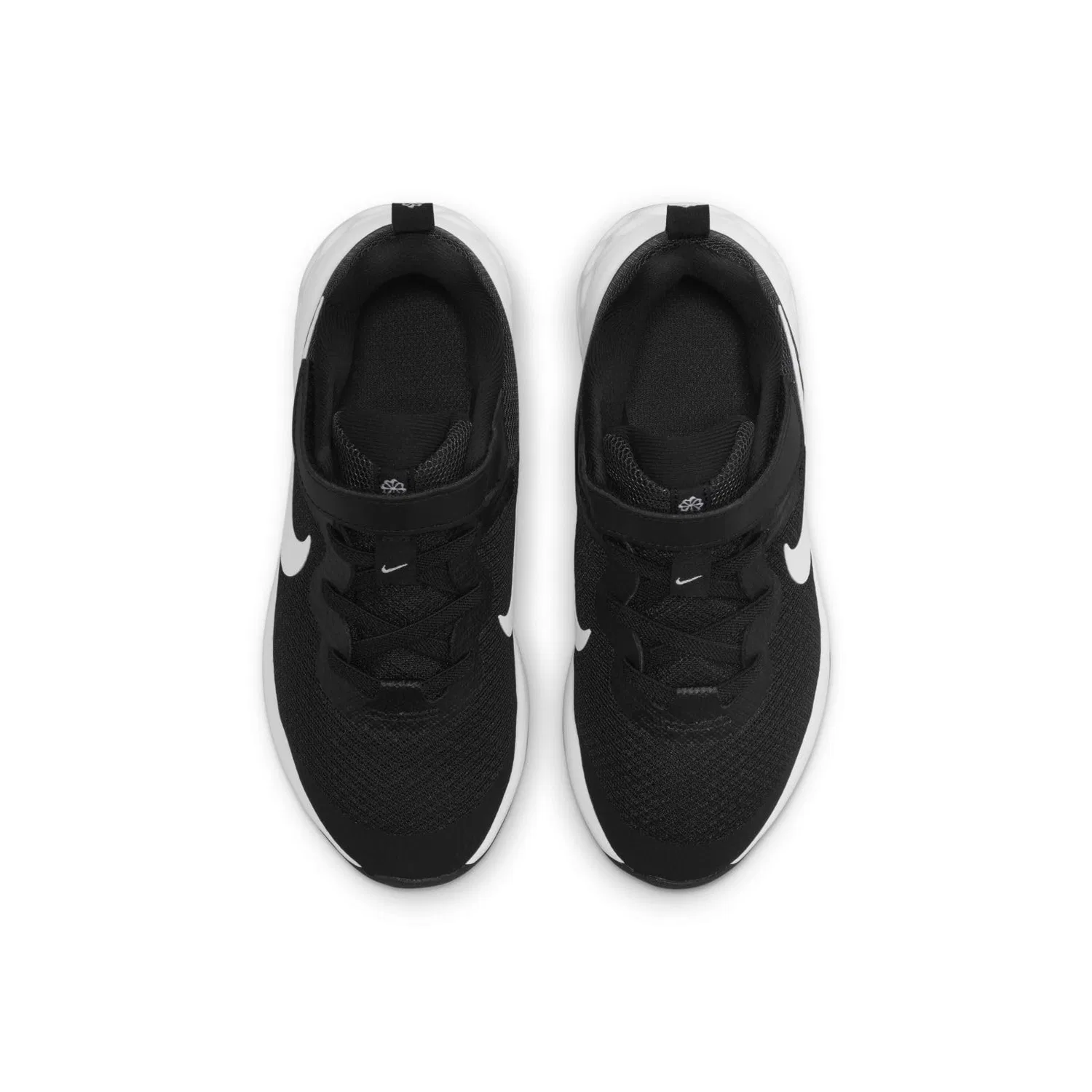 Детские кроссовки для мальчиков с мягкой подошвой Revolution 6 NIKE, Black Black White Dk Smoke Grey — фото 3
