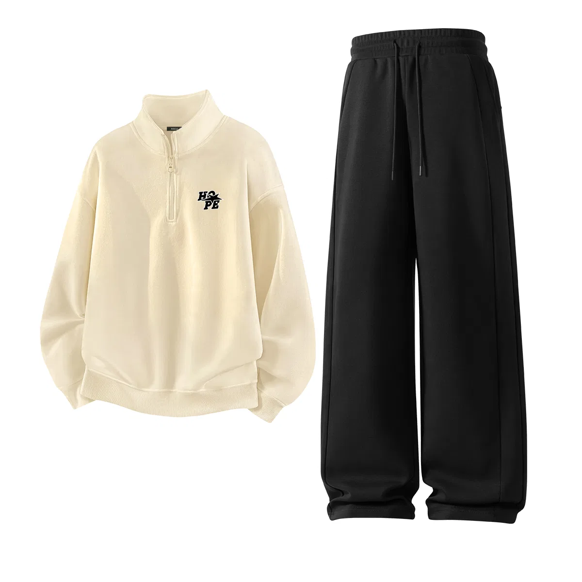 Детский спортивный костюм с принтом Hope Star Chest Logo MINISO, Heather Gray — фото 3