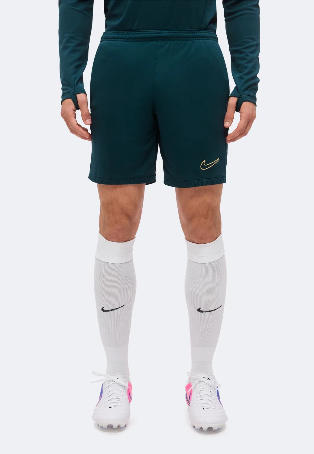 Шорты Acd25 - спортивные шорты Nike Performance, Midnight Spruce/Midnight Spruce/Elemental Gold-Coloured/Metallic Gold-Coloured