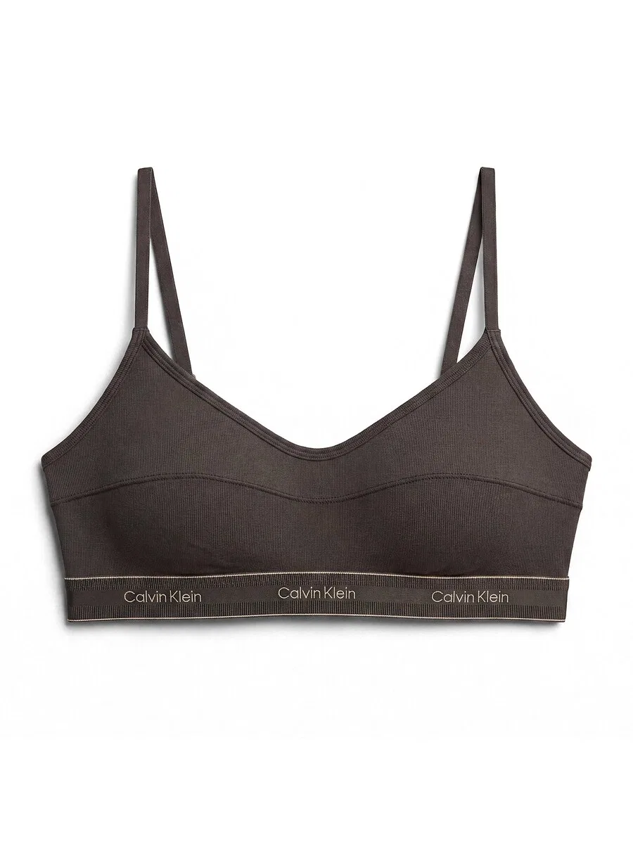 Бюстгальтер-бралетт Calvin Klein, коричневый