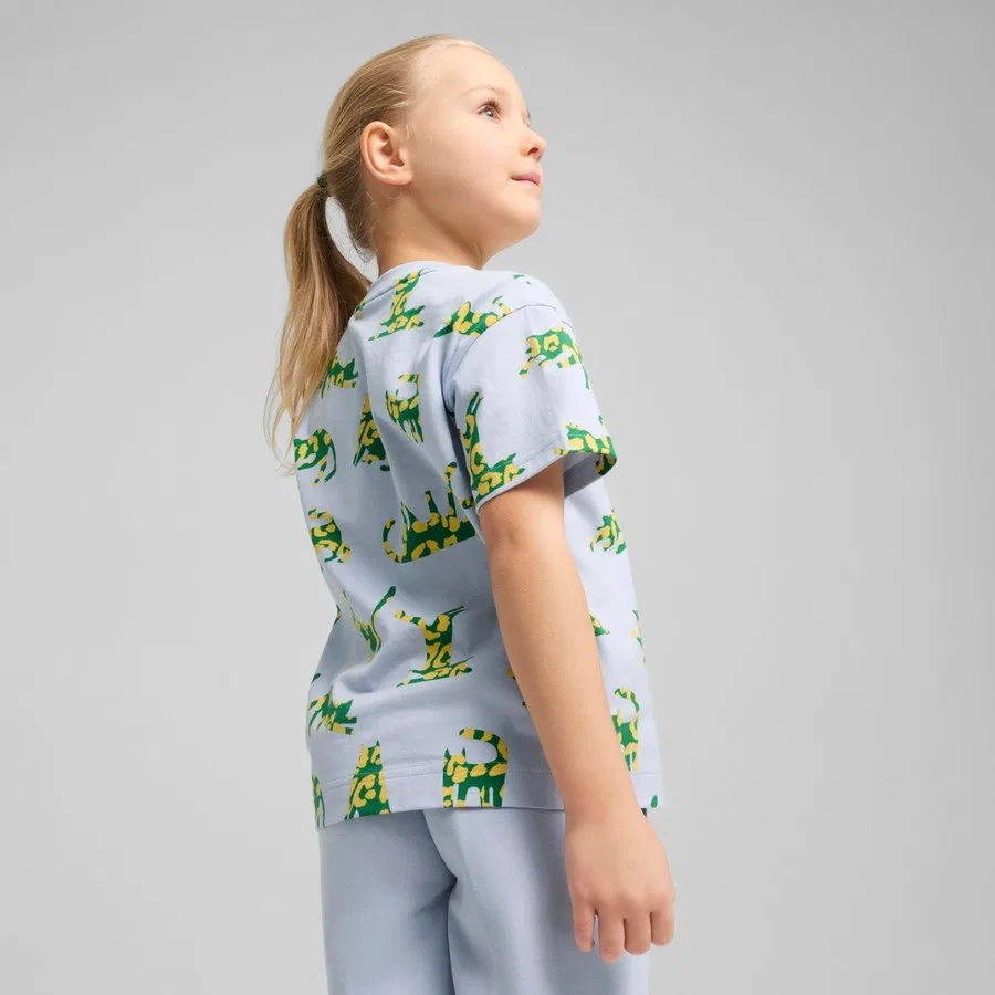 Детская футболка с коротким рукавом Puma Cats Club Tee, Бежевый — фото 2
