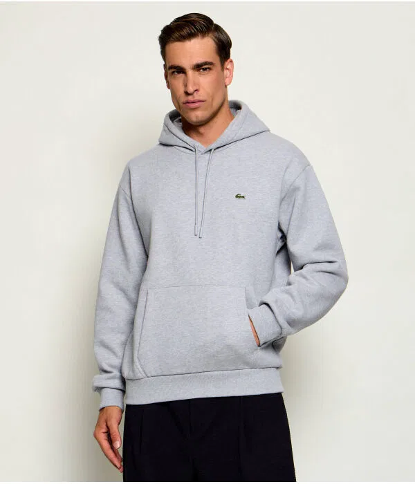 Пуловер мужской Lacoste Relaxed Fit Felpa, серый