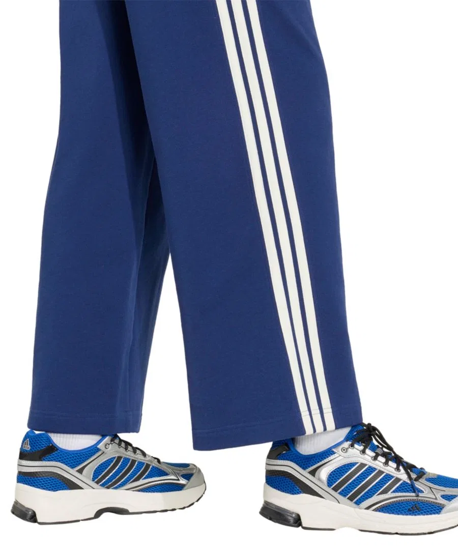 Штаны спортивные свободного кроя с лампасами adidas, Dark Blue Off White — фото 4