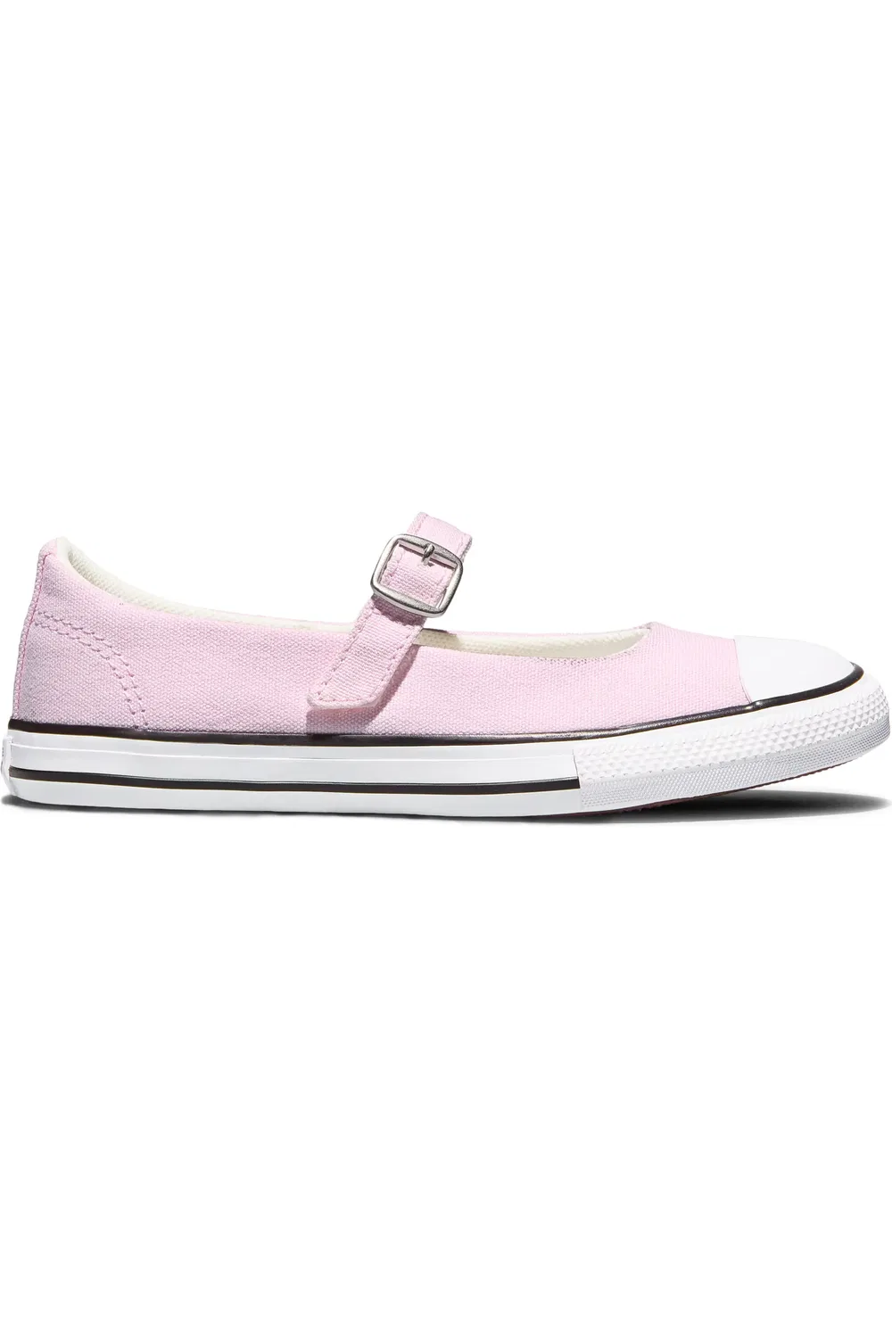 Кеды детские на низкой подошве с ремешком Dainty Mary Jane Converse, New Found Bloom/White/Black — фото 3