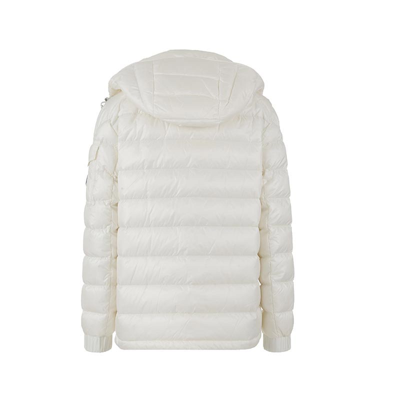 Moncler Женская белая пуховая куртка, White — фото 3