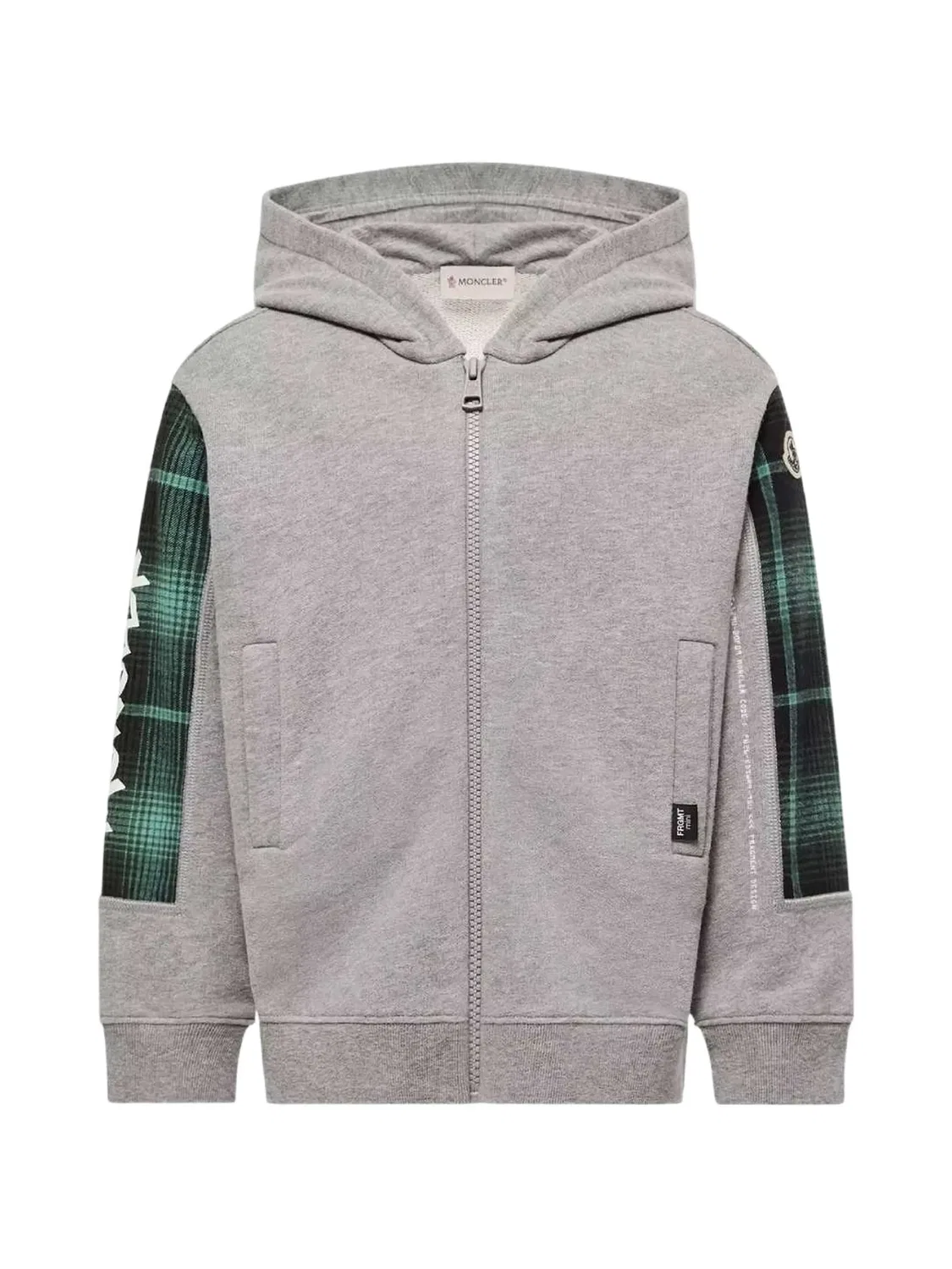 Moncler Худи на молнии, серый