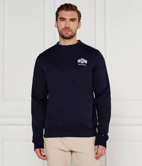 Мужской пуловер хлопковый Tommy Hilfiger, черный