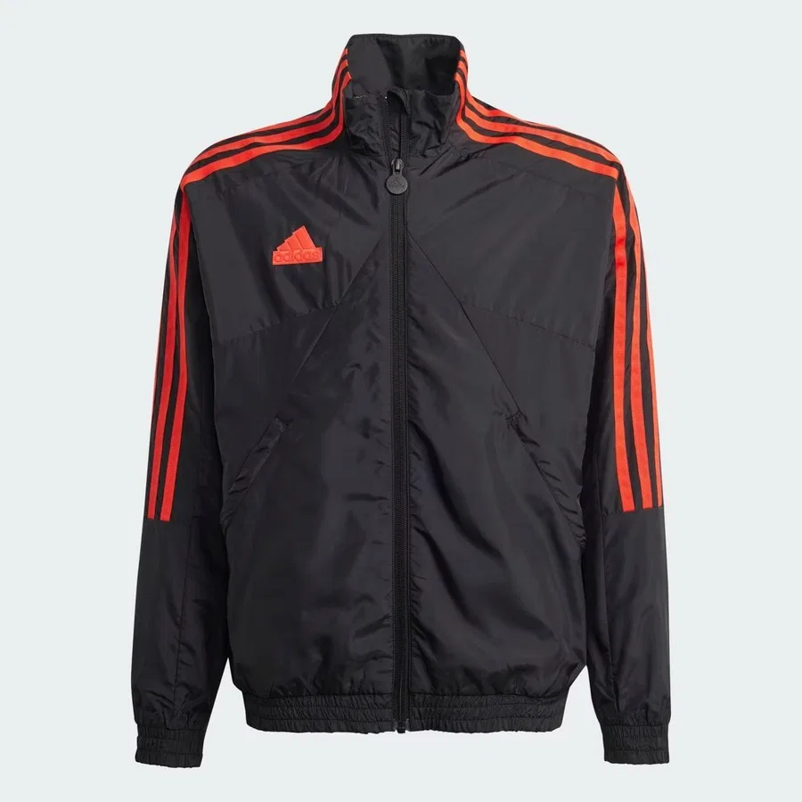 Детская куртка с воротником-стойкой adidas J HOT WV TTOP, Черный — фото 4