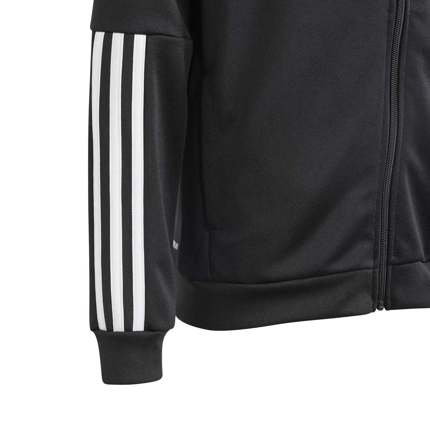 Детский спортивный костюм с воротником-стойкой Adidas, черный — фото 3