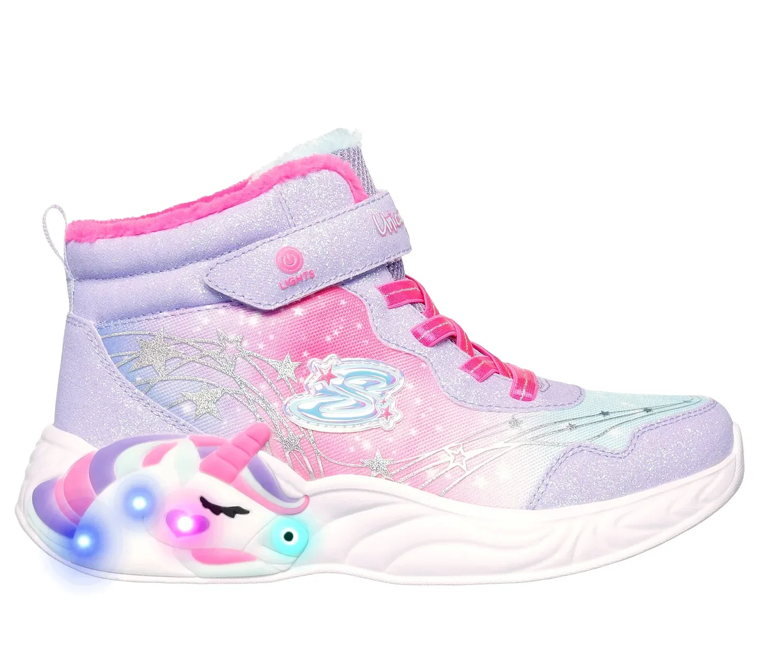 Ботинки детские Magical Cove с подсветкой, Skechers, синий/фиолетовый — фото 3
