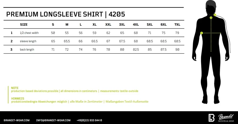 Мужской лонгслив Premium Longsleeve Shirt Brandit, Black — фото 2