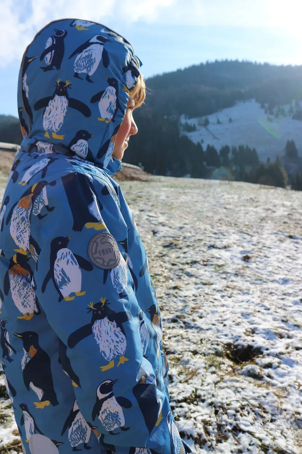 Детское зимнее пальто Snow and ski coat Frugi, Blue — фото 4