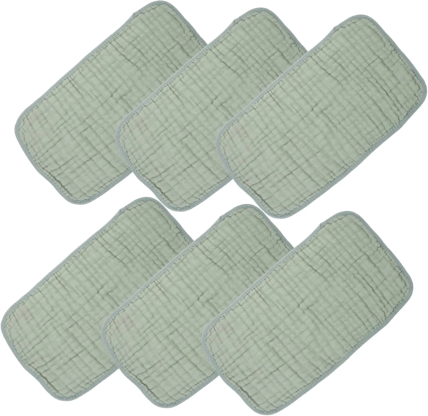 Комплект детских полотенец, 6 шт, Cotton, 50x25 см, Dark Green Garneck