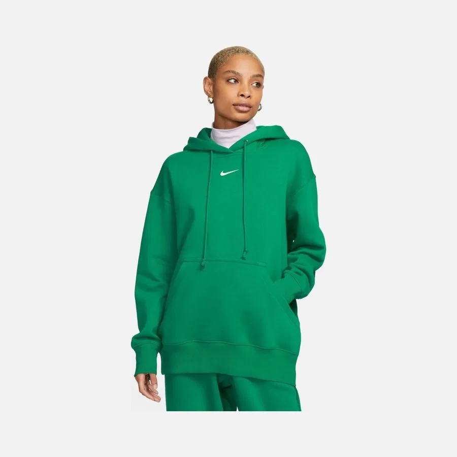 Женский свитшот с капюшоном и длинным рукавом Nike Sportswear Phoenix Fleece Os Po Hoodie, Фуксия — фото 2