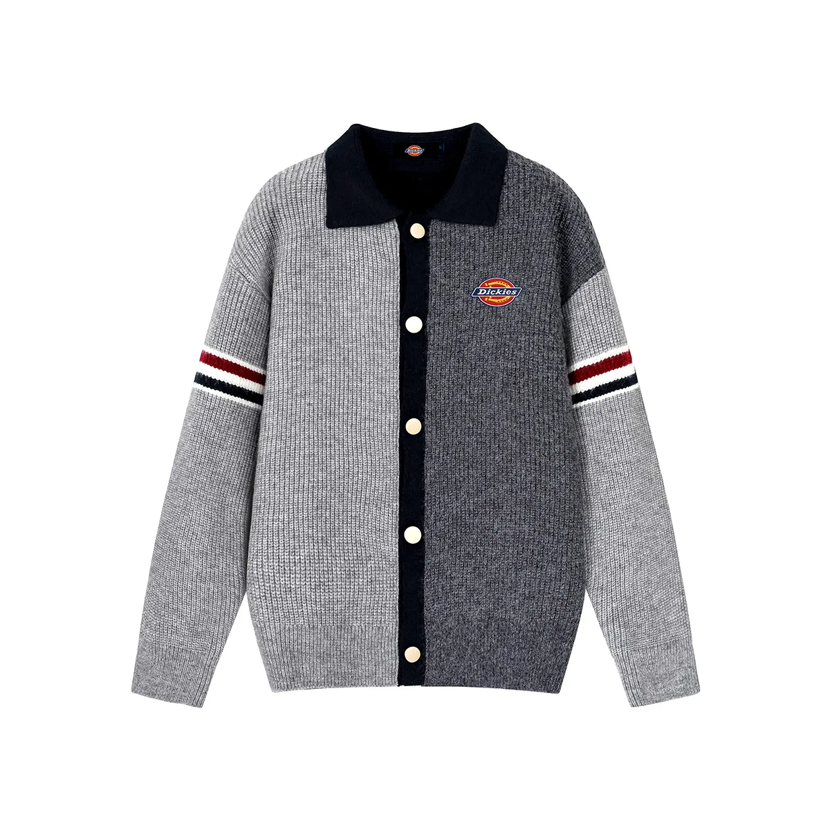 Детский свитер с воротником-лацканом Dickies, Pure Black