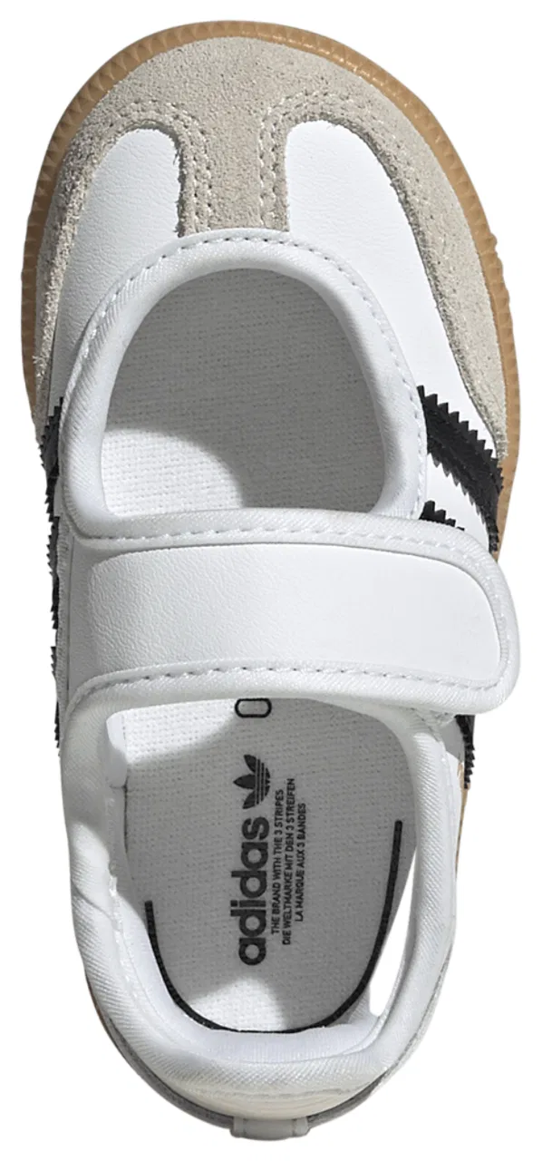 Детские кроссовки для девочек с принтом Samba Jane adidas, Footwear White Core Black Gum — фото 4