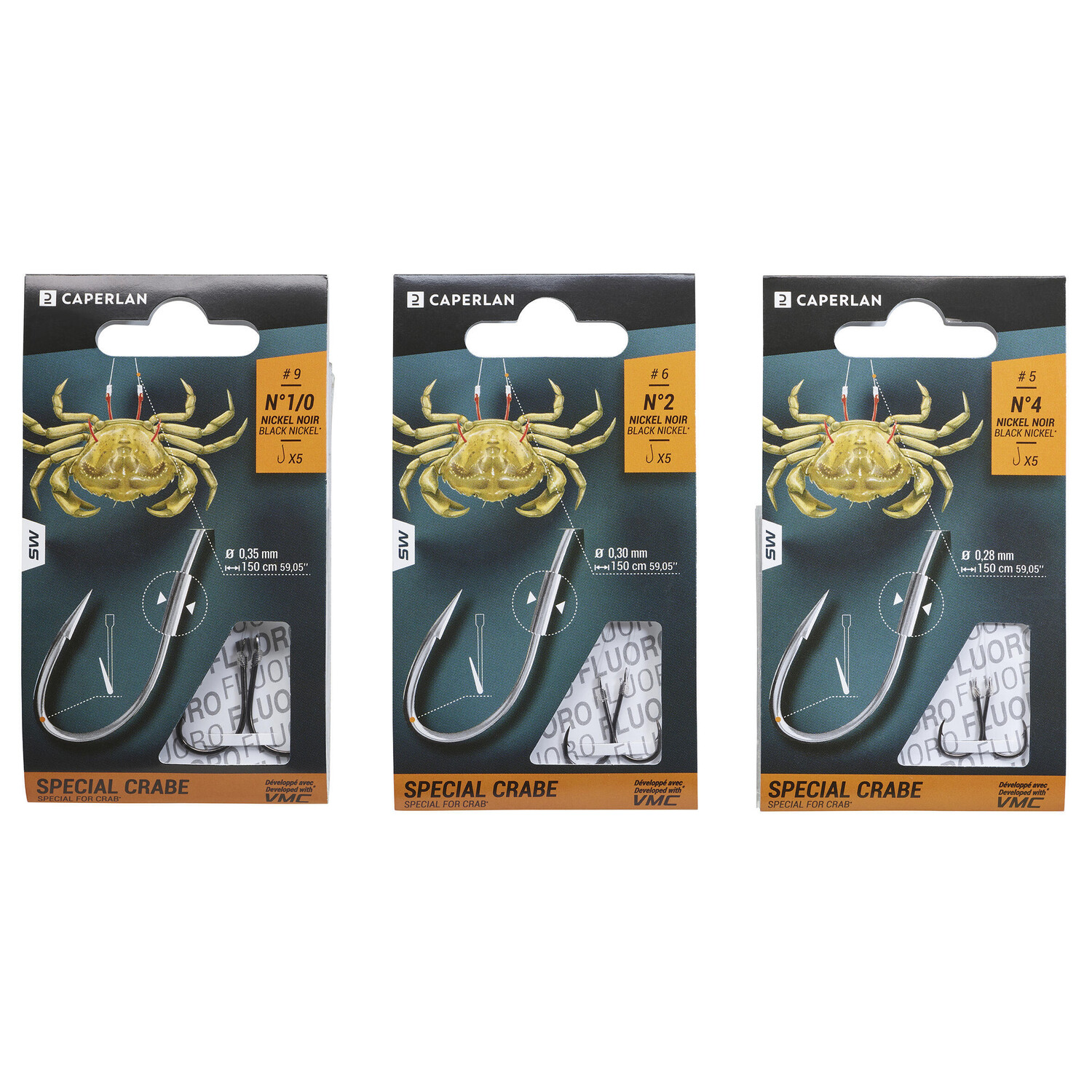 

Поводковый крючок SW SHK FLO CB для ловли креветок CAPERLAN