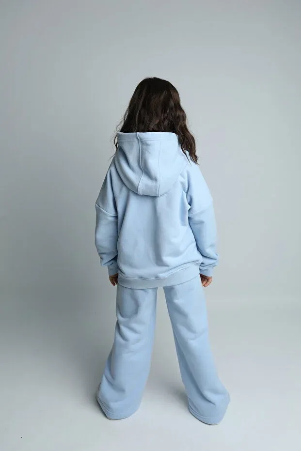 Детский спортивный комплект для девочек с принтом Love for me Aden Designs, Blue — фото 4