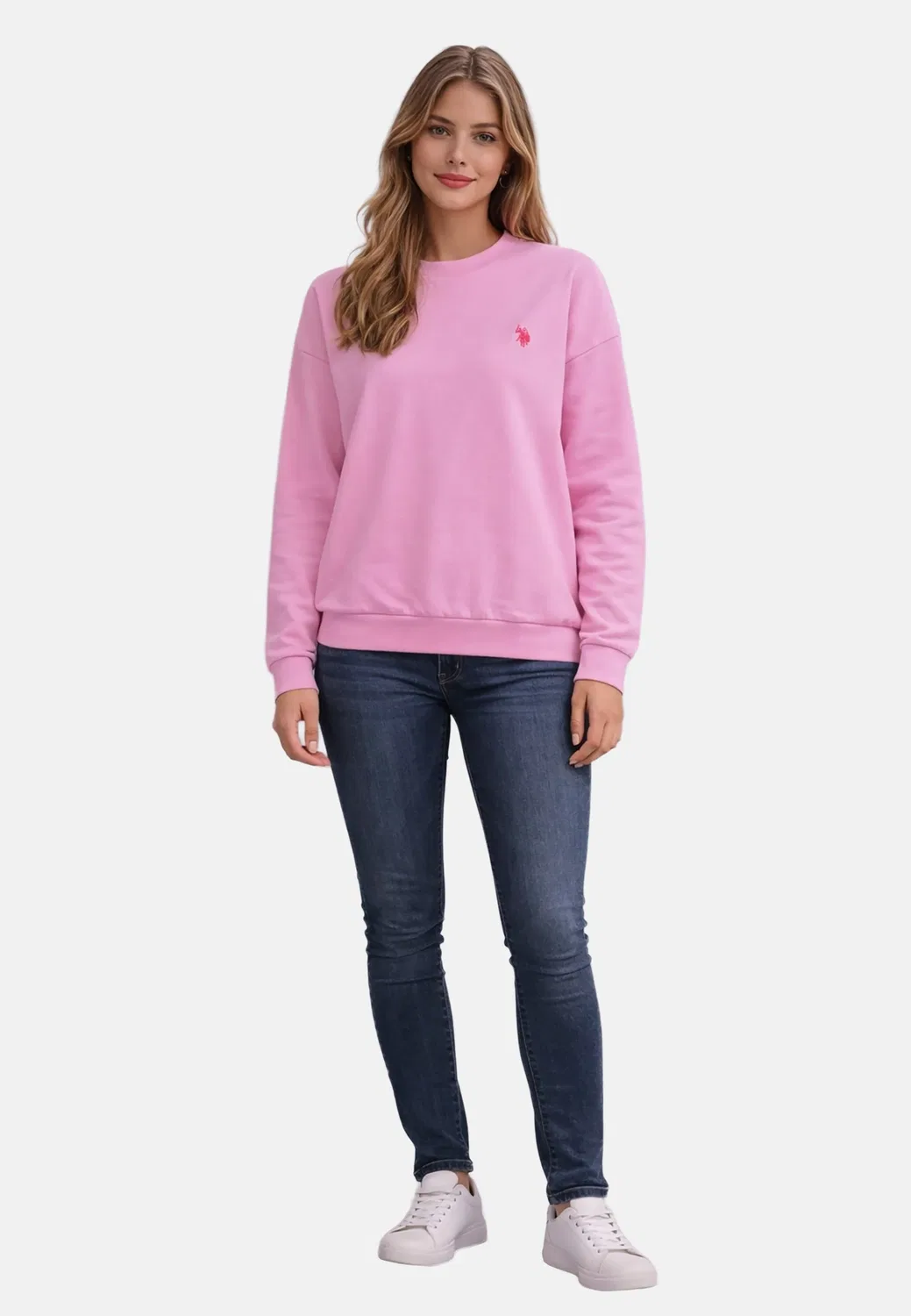 Женский свитшот P034 U.S. Polo Assn., Pink — фото 3
