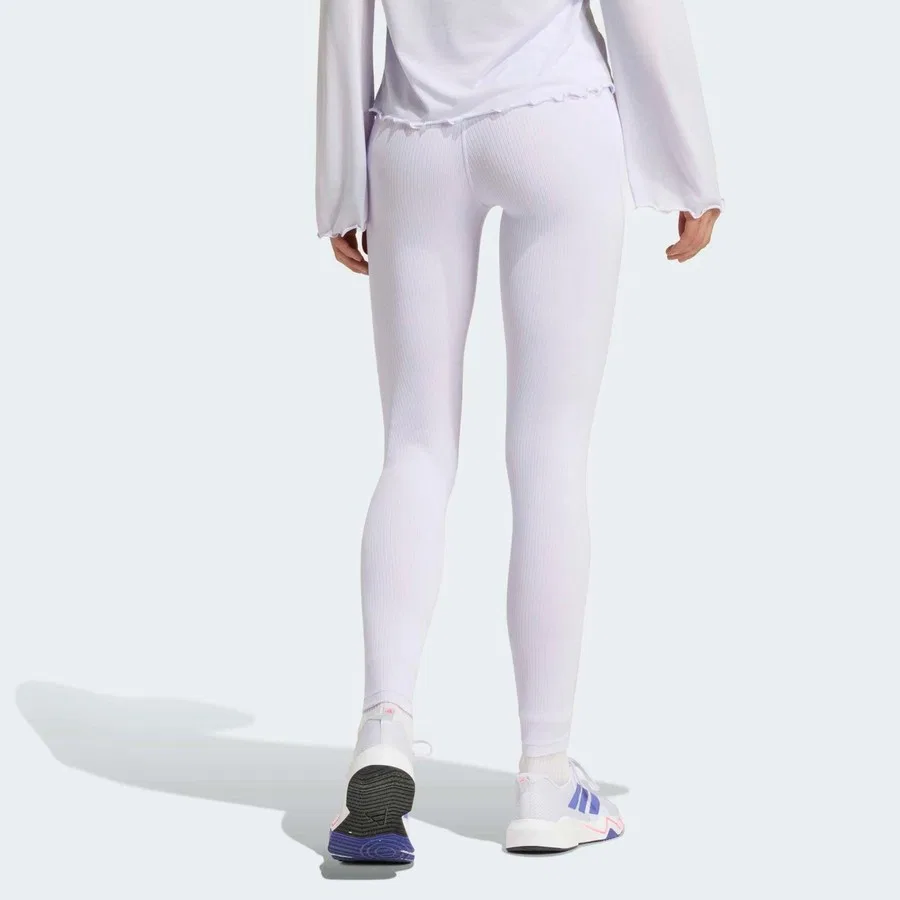 Женские леггинсы с ребристой текстурой All Me Rib adidas, Фиолетовый — фото 2