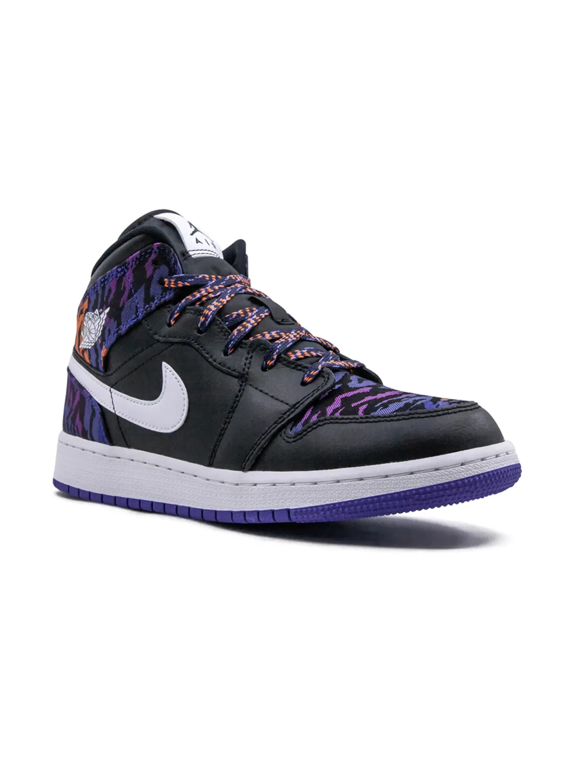 Кроссовки Air Jordan 1 Mid SE "Тигровая Полоска", черный