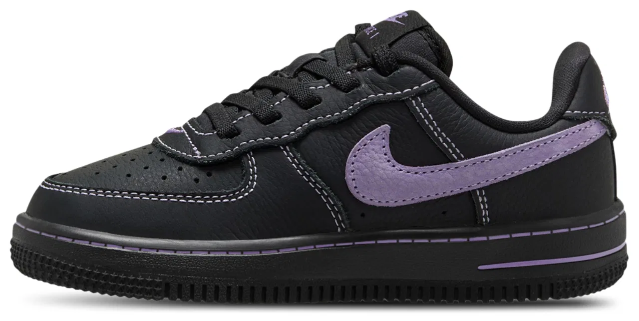 Кроссовки для мальчиков Air Force 1 Nike, черный/фиолетовый — фото 2