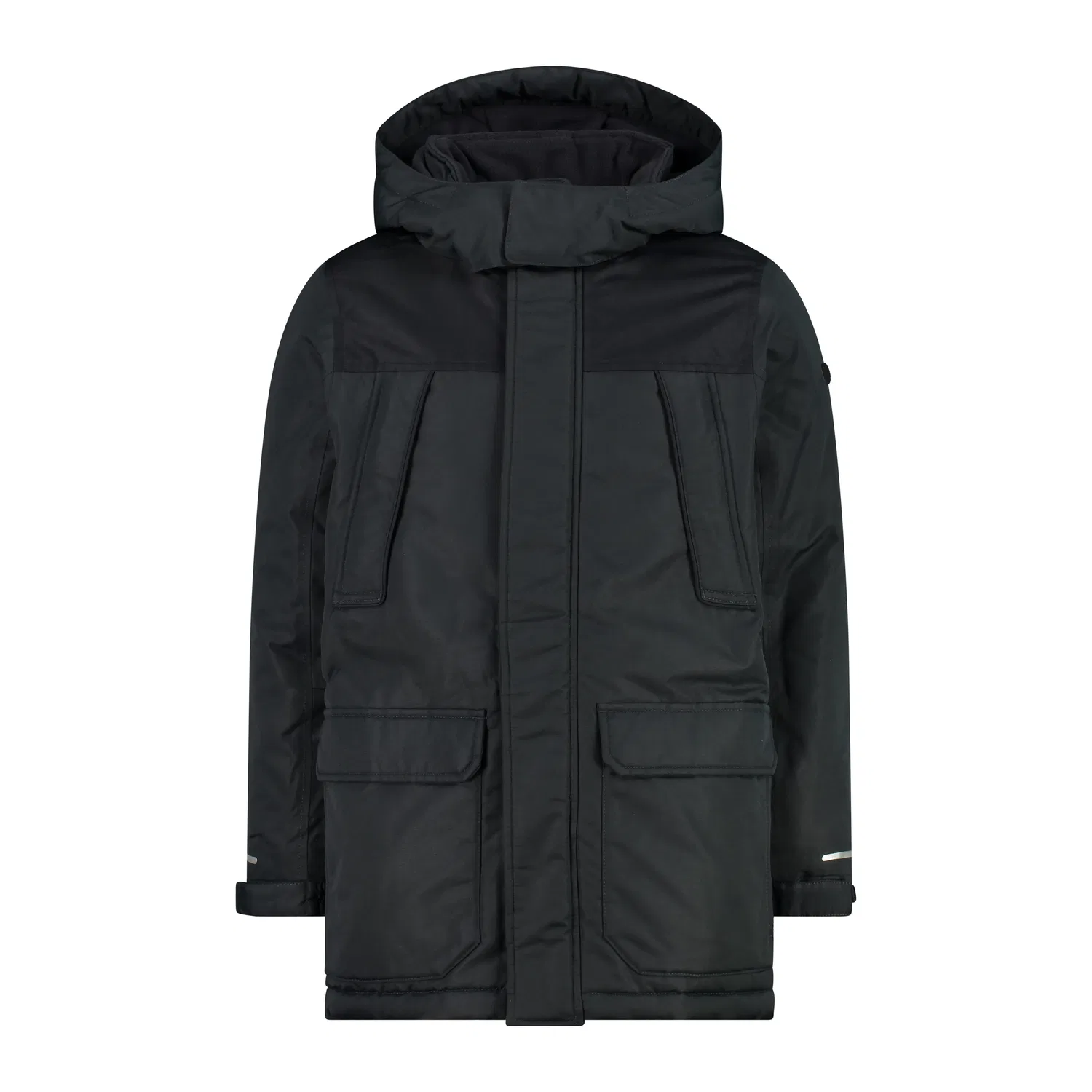 Детская куртка для мальчиков с капюшоном Kid Fix Hood Jacket Cmp, Grau Dunkelgrau Kohlengrau