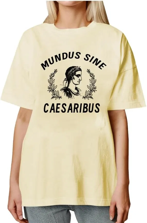 Футболка унисекс с принтом Mundus Sine Caesaribus, Creamy Yellow