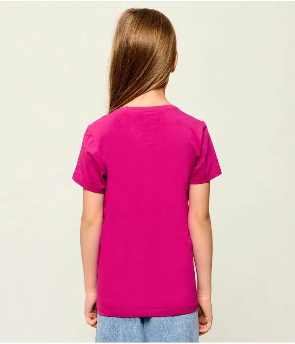 Детская футболка с круглым вырезом Guess, Fuxia — фото 3