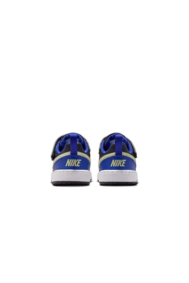 Детские кроссовки для девочек с принтом Glam Nike, Yellow Navy Blue Black — фото 3