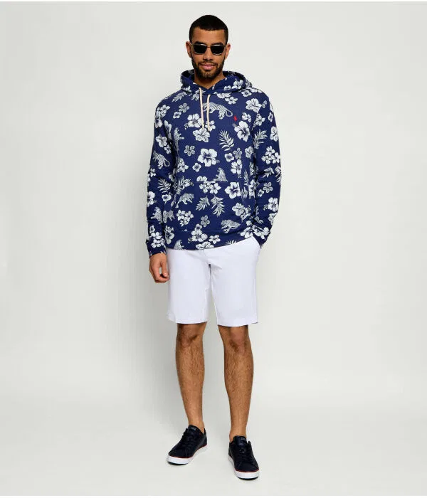 Мужская футерная толстовка с капюшоном Polo Ralph Lauren, Blu Marino — фото 2