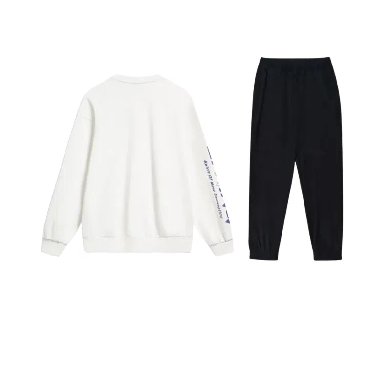 Детский комплект спортивной одежды Unisex Li-Ning, Белый/Черный — фото 3